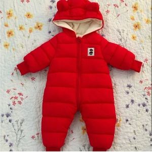 Red baby coat